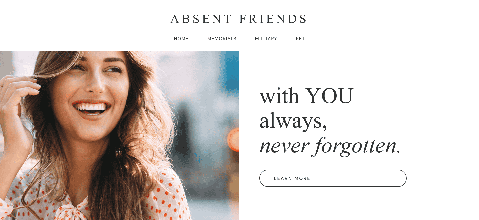 Absent Friends Website