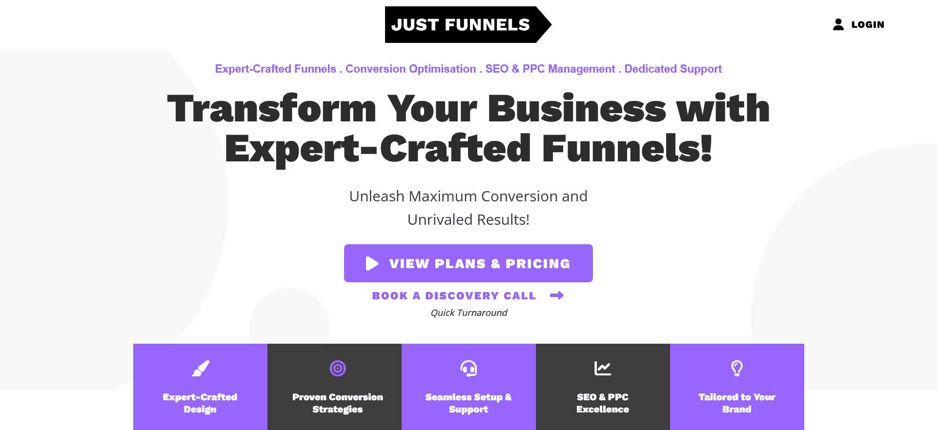 Just Funnels Website